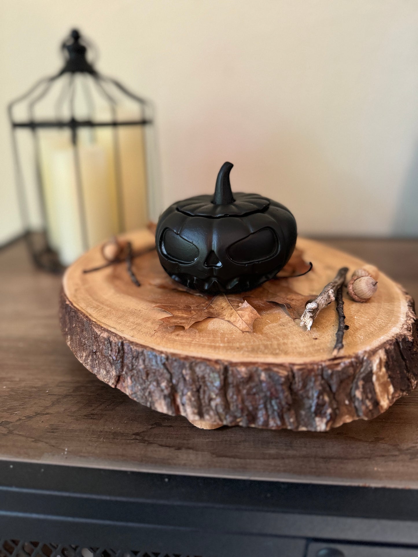 Spooky Jack-O-Lantern Candle